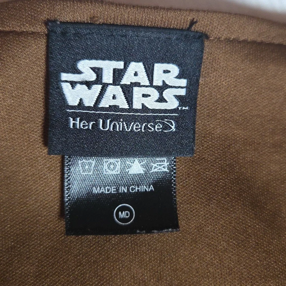 STAR WARS her Universe Brown Embroidered  Dress Sz M.(No Belt) - Picture 4 of 6